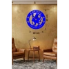 Mey İthalat® Chelsea FC Logolu Ahşap Duvar Saati - 40x40 cm Taraftar Hediyesi