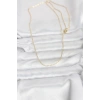 Mey İthalat® CM 14K Gold Renk 60 cm Zincirli Kadın Kolye
