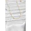 Mey İthalat® CM 14K Gold Renk Bar Zincir Model 60 cm Kadın Kolye