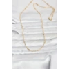 Mey İthalat® CM 14K Gold Renk Bar Zincir Model 60 cm Kadın Kolye