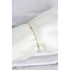 Mey İthalat® CM 14K Gold Renk Damla Topçuk Model Kadın Bileklik