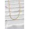 Mey İthalat® CM 14K Gold Renk Dolgun Zincir Model 60 cm Kadın Kolye