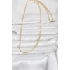 Mey İthalat® CM 14K Gold Renk Dolgun Zincir Model 60 cm Kadın Kolye