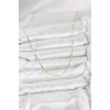 Mey İthalat® CM 14K Gold Renk Ezme Zincir Model 60 cm Kadın Kolye