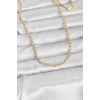 Mey İthalat® CM 14K Gold Renk Halka Zincir Model 60 cm Kadın Kolye