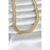 Mey İthalat® CM 14K Gold Renk Kalın Zincir Model 60 cm Kadın Kolye