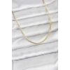 Mey İthalat® CM 14K Gold Renk Kare Zincirli Model 60 cm Kadın Kolye