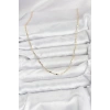 Mey İthalat® CM 14K Gold Renk Pirinç Ataç Zincir 60 cm Kadın Kolye