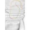 Mey İthalat® CM 14K Gold Renk Yassı Zincir Model 60 cm Kadın Kolye