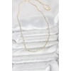 Mey İthalat® CM 14K Gold Renk Zincirli 60 cm Kadın Kolye