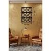 Mey İthalat® Geometrik Soyut Tasarım Ahşap Duvar Tablosu - 25x35 cm Lazer Kesim Modern Pano