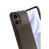Mey İthalat®  Honor 400 Kılıf Auto Focus Karbon Kapak - Kahverengi