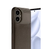 Mey İthalat®  Honor 400 Kılıf Auto Focus Karbon Kapak - Kahverengi
