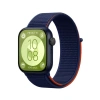 Mey İthalat® Huawei Fit 4 Hasırlı Cırtcırtlı Kordon - Lacivert-Turuncu