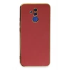 Mey İthalat®  Huawei Mate 20 Lite Kılıf Volet Silikon - Kırmızı