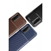 Mey İthalat®  Huawei P Smart 2021 Kılıf Auto Focus Karbon Kapak - Siyah