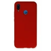 Mey İthalat®  Huawei P20 Lite Kılıf Nano içi Kadife Silikon - Kırmızı