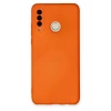 Mey İthalat®  Huawei P30 Lite Kılıf Nano içi Kadife Silikon - Turuncu