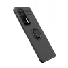 Mey İthalat® Huawei P40 Kılıf Range Yüzüklü Silikon - Siyah