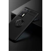 Mey İthalat® Huawei P40 Kılıf Range Yüzüklü Silikon - Siyah