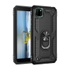 Mey İthalat® Huawei Y5P Kılıf Sofya Yüzüklü Silikon Kapak - Siyah