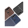 Mey İthalat®  Huawei Y6P Kılıf Auto Focus Karbon Kapak - Siyah