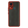 Mey İthalat®  İnfinix Hot 11s Kılıf Montreal Silikon Kapak - Kırmızı