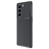 Mey İthalat®  İnfinix Hot 50 4G Kılıf Auto Focus Karbon Kapak - Siyah