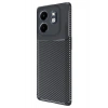 Mey İthalat®  İnfinix Smart 9 Kılıf Auto Focus Karbon Kapak - Siyah