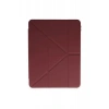 Mey İthalat®   iPad 10.2 (8.nesil) Kılıf Kalemlikli Mars Tablet Kılıfı - Mürdüm