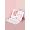 Mey İthalat®  iPad Pro 11 (2024) Kılıf KC01 Smart Klavyeli Tablet Kılıfı - Pembe
