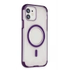 Mey İthalat®  iPhone 11 Hilton Magsafe Kapak - Derin Mor
