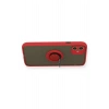 Mey İthalat®  iPhone 11 Kılıf Montreal Yüzüklü Silikon Kapak - Kırmızı