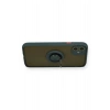 Mey İthalat®  iPhone 11 Kılıf Montreal Yüzüklü Silikon Kapak - Yeşil