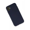 Mey İthalat®  iPhone 11 Kılıf Nano içi Kadife Silikon - Lacivert