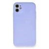 Mey İthalat®   iPhone 11 Kılıf Nano içi Kadife Silikon - Lila