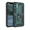 Mey İthalat® iPhone 11 Kılıf Sofya Yüzüklü Silikon Kapak - Yeşil
