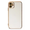 Mey İthalat®  iPhone 11 Kılıf Volet Silikon - Beyaz