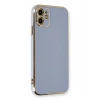 Mey İthalat®  iPhone 11 Kılıf Volet Silikon - Mavi