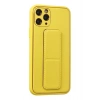 Mey İthalat®  iPhone 11 Pro Kılıf Coco Deri Standlı Kapak - Sarı