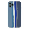 Mey İthalat® iPhone 11 Pro Kılıf Ebruli Lansman Silikon - Mavi-Gri