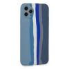 Mey İthalat® iPhone 11 Pro Kılıf Ebruli Lansman Silikon - Mavi-Gri
