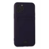 Mey İthalat®   iPhone 11 Pro Kılıf Kelvin Kartvizitli Silikon - Derin Mor