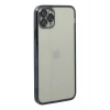 Mey İthalat®  iPhone 11 Pro Kılıf  Lensli Silikon - Siyah