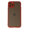 Mey İthalat®  iPhone 11 Pro Kılıf Montreal Silikon Kapak - Kırmızı