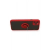 Mey İthalat®  iPhone 11 Pro Kılıf Montreal Yüzüklü Silikon Kapak - Kırmızı