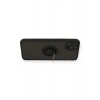 Mey İthalat®  iPhone 11 Pro Kılıf Montreal Yüzüklü Silikon Kapak - Siyah