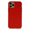 Mey İthalat®  iPhone 11 Pro Kılıf Nano içi Kadife Silikon - Kırmızı