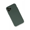 Mey İthalat®  iPhone 11 Pro Kılıf Nano içi Kadife Silikon - Koyu Yeşil