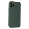 Mey İthalat®  iPhone 11 Pro Kılıf Nano içi Kadife Silikon - Koyu Yeşil